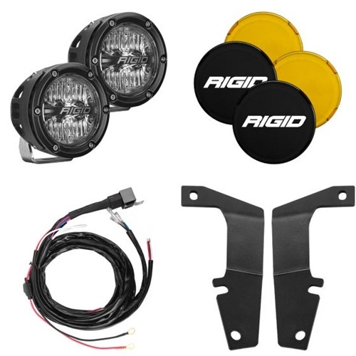 Rigid Industries 2010-2023 Toyota 4Runner A-Pillar Light Kit, Includes 4 Inch 360-Series Drive RIGID Industries
